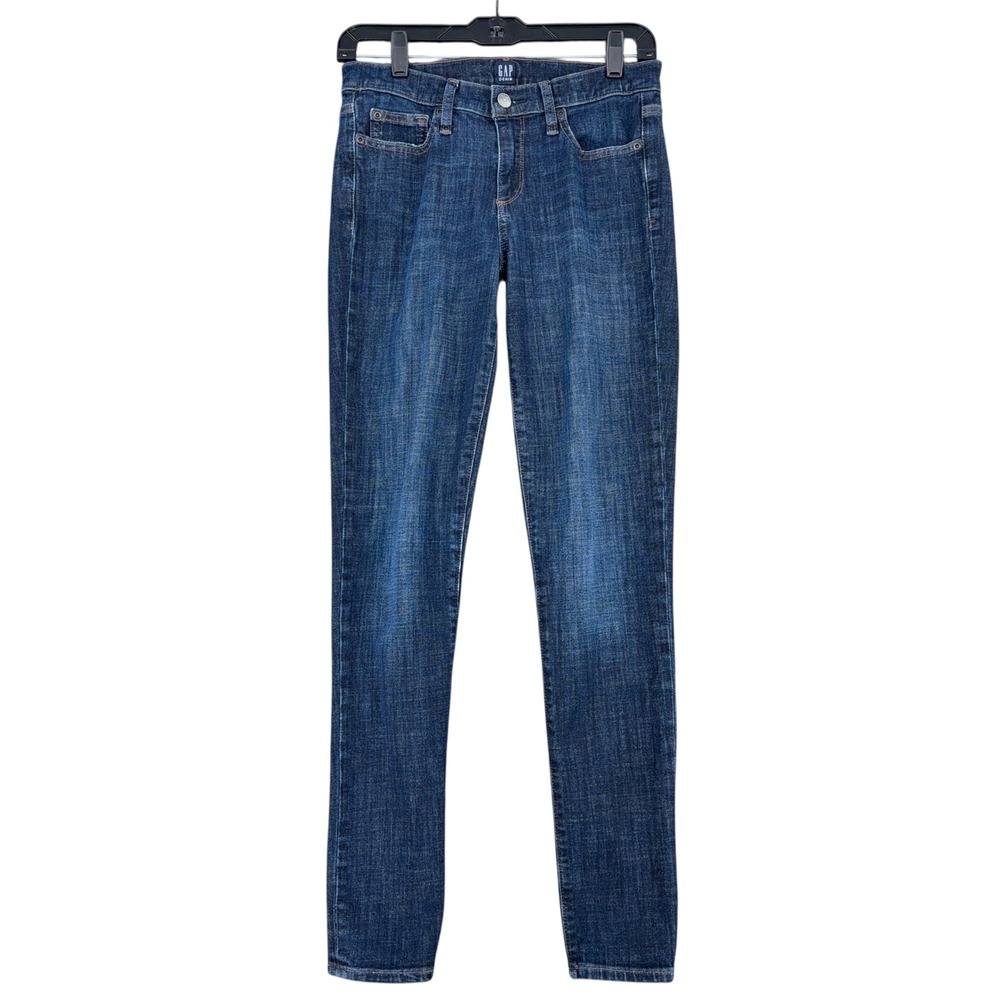 GAP 1969 True Skinny Jeans Dark Wash Women's Size 27 R